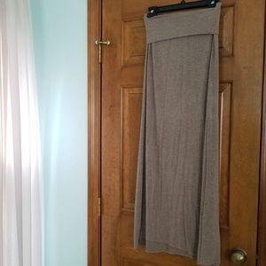 Heathered Brown Maxi-Skirt